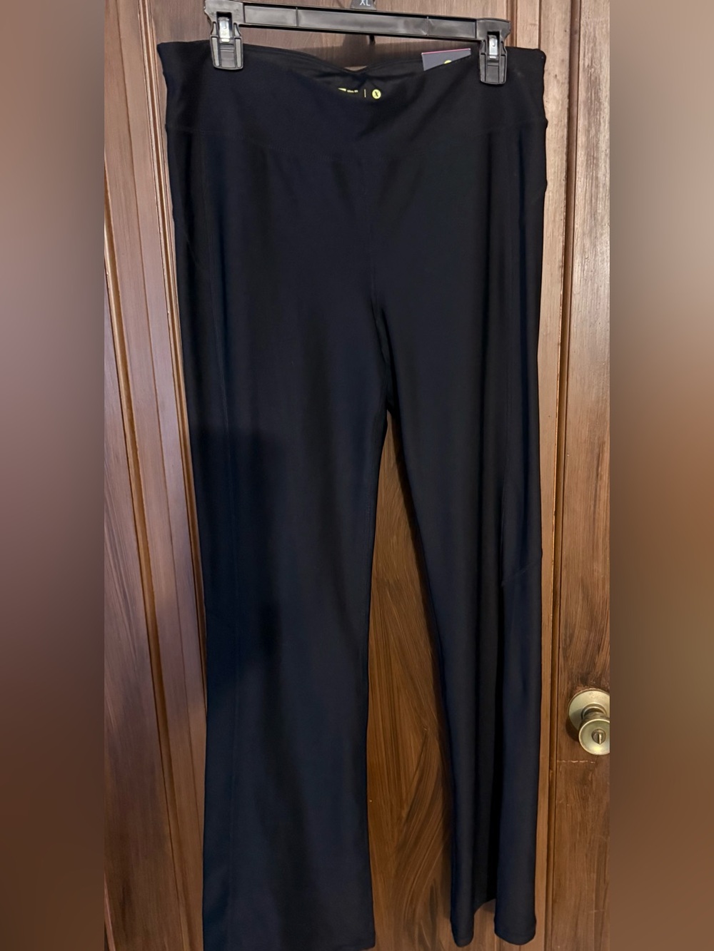 Xersion Flare Leg Slim Fit Leggings Size L - Women | Color: black| inseam 32 - Picture 3 of 7